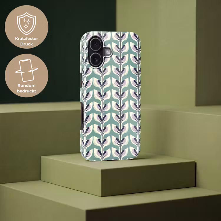 Retro - Modern - Groen Toughcase MagSafe Apple iPhone 17 klein 1017 -USP_PrintM_DE