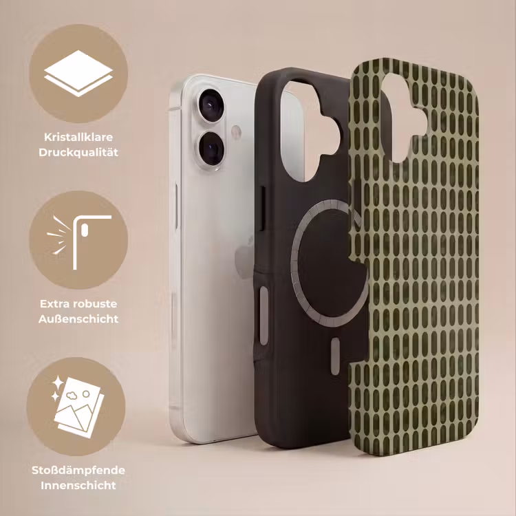 Ritmisch - Effect - Groen Toughcase MagSafe Apple iPhone 17 klein 1017 -USP_Lagen_DE