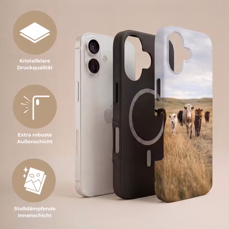 Runderen - Kudde - Landschap - Weide - Rustig Toughcase MagSafe Apple iPhone 17 klein -USP_Lagen_DE