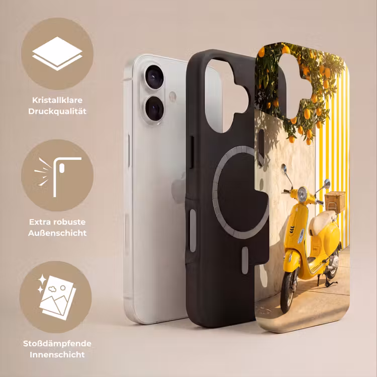 Scooter - Natuur - Zomer - Geel - Mediterraan Toughcase MagSafe Apple iPhone 17 klein -USP_Lagen_DE