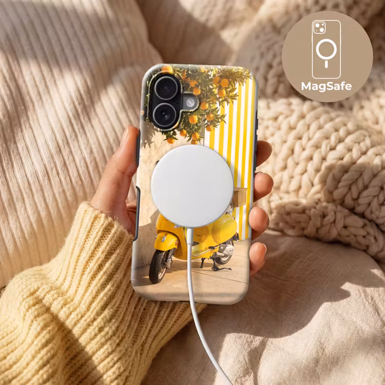 Scooter - Natuur - Zomer - Geel - Mediterraan Toughcase MagSafe Apple iPhone 17 klein -USP_MagsafeV
