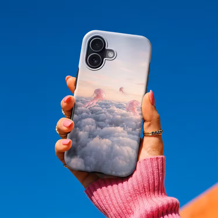 Handyhülle Toughcase - Rosa Tier – Wolken - Roze dier - Wolken Toughcase MagSafe Apple iPhone 17 klein
