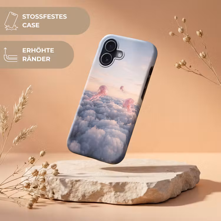 Handyhülle Toughcase - Rosa Tier – Wolken - Roze dier - Wolken Toughcase MagSafe Apple iPhone 17 klein