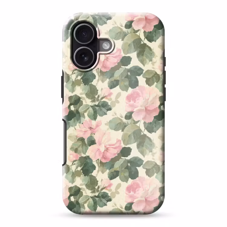 Rozen - Botanisch - Roze Toughcase MagSafe Apple iPhone 17 klein 1017 -3d