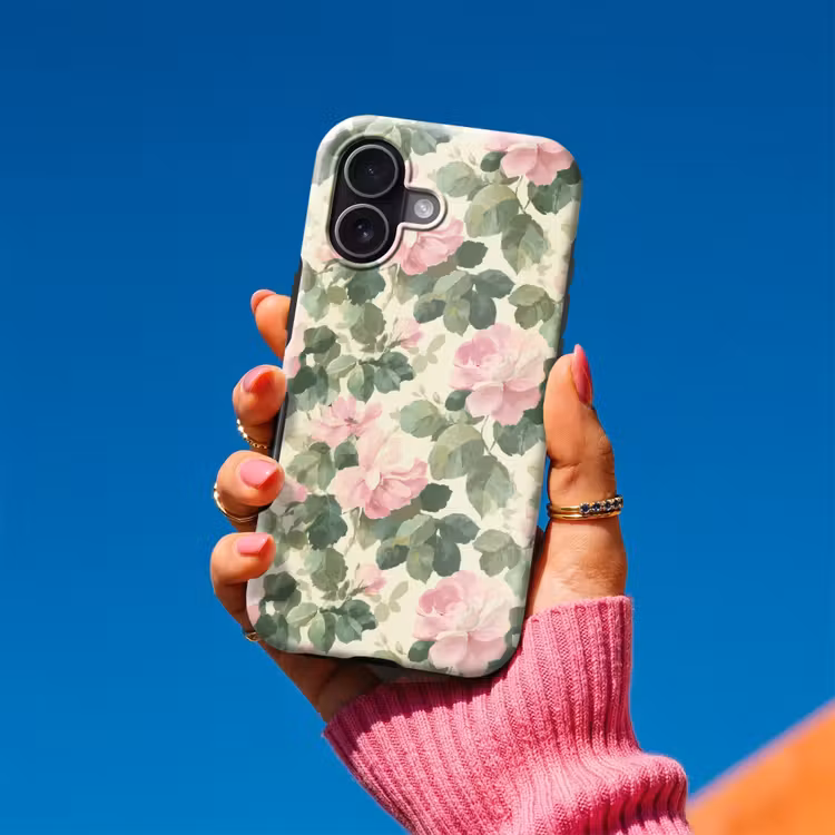 Rozen - Botanisch - Roze Toughcase MagSafe Apple iPhone 17 klein 1017 -Sfeer1V
