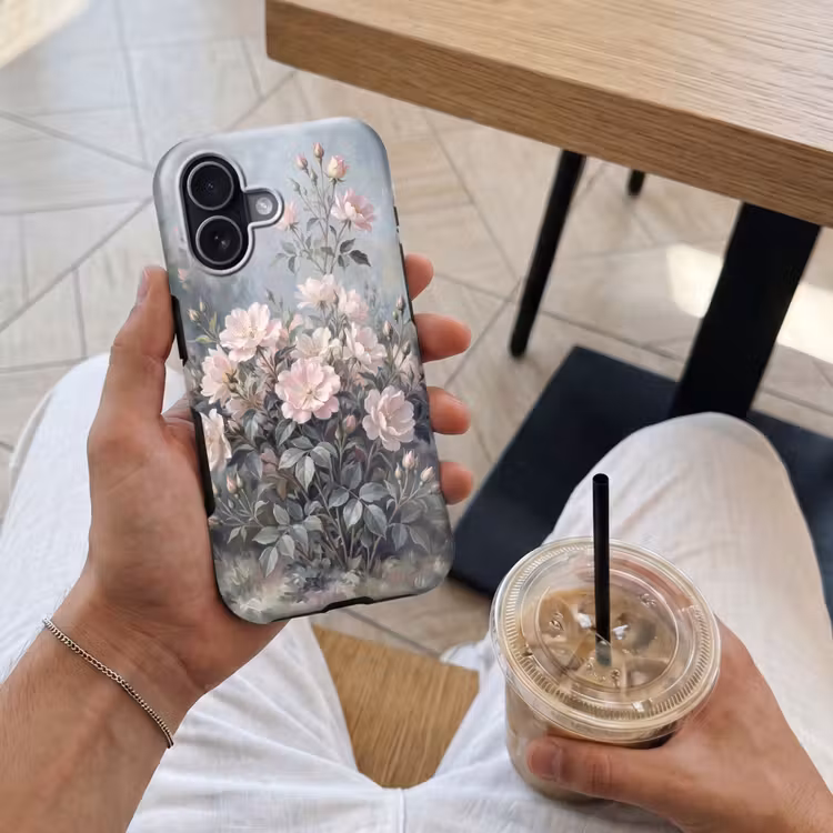 Rozen - Illustratie - Roze Toughcase MagSafe Apple iPhone 17 klein -Sfeer1M