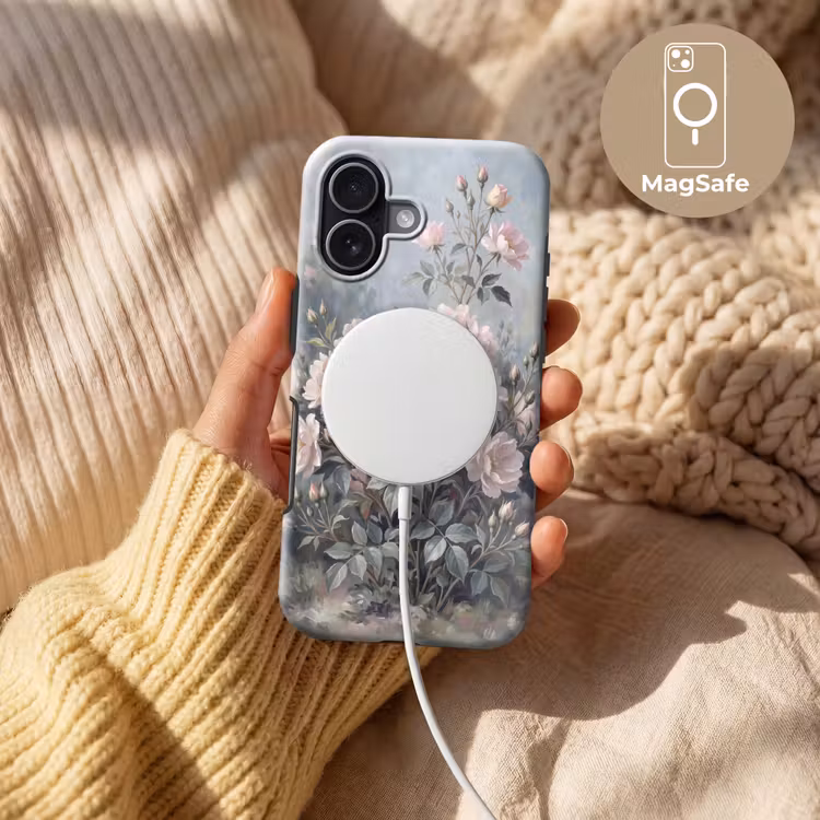 Rozen - Illustratie - Roze Toughcase MagSafe Apple iPhone 17 klein -USP_MagsafeV