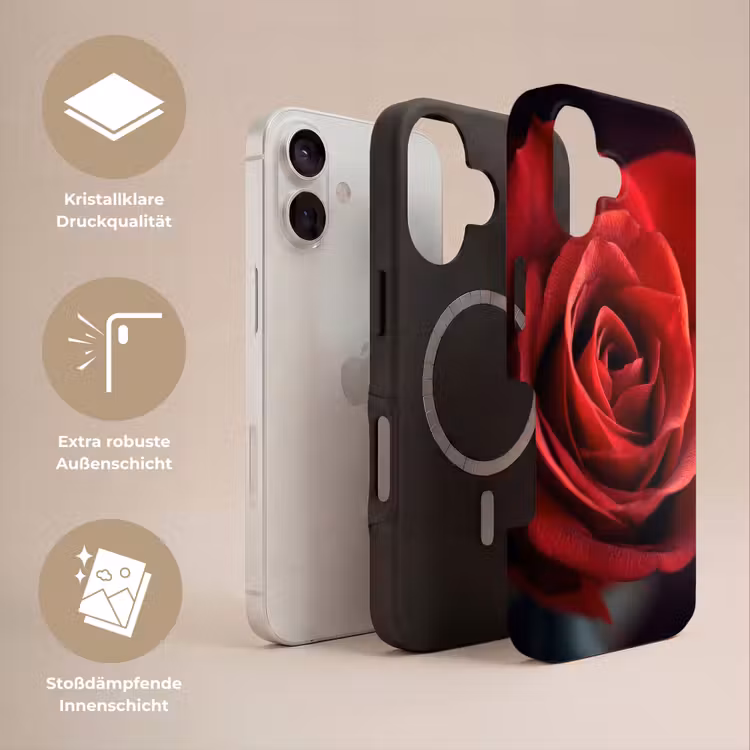 Rood - Roos - Romantisch Toughcase MagSafe Apple iPhone 17 klein -USP_Lagen_DE