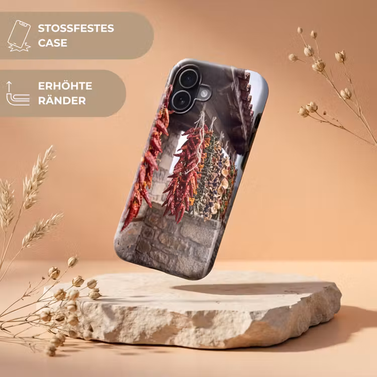 Handyhülle Toughcase - Rote Chilischoten – Essen - Rode pepers - Eten Toughcase MagSafe Apple iPhone 17 klein