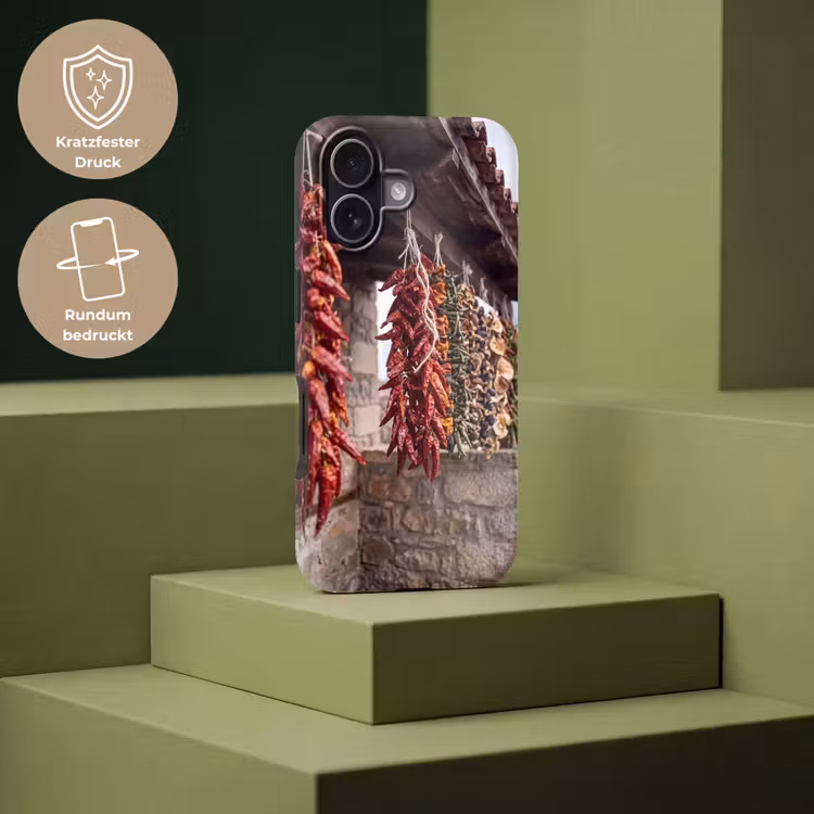 Handyhülle Toughcase - Rote Chilischoten – Essen - Rode pepers - Eten Toughcase MagSafe Apple iPhone 17 klein