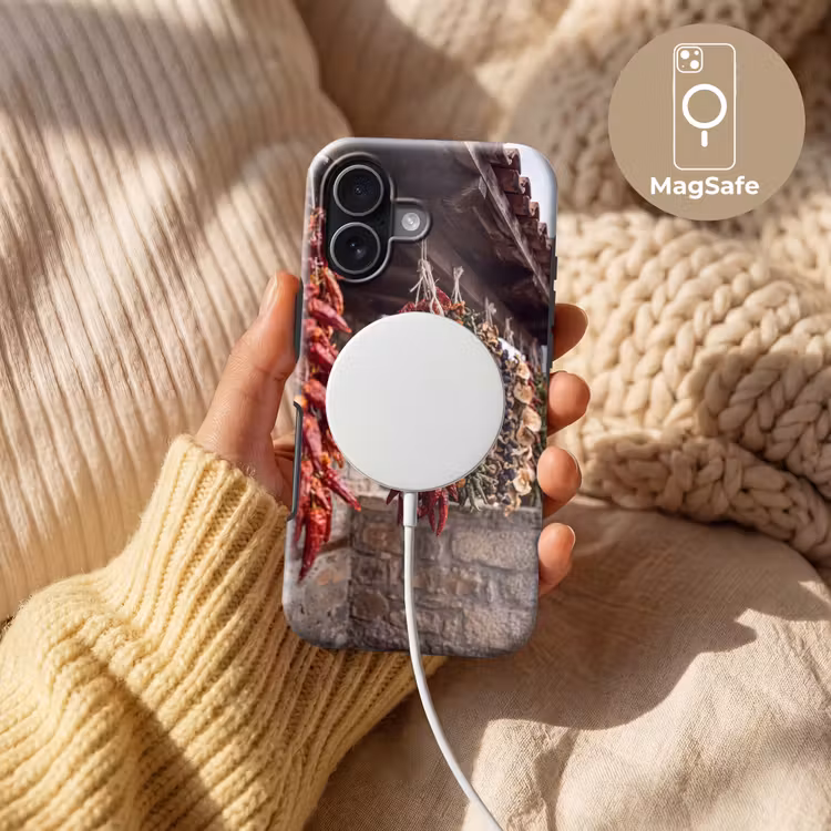Handyhülle Toughcase - Rote Chilischoten – Essen - Rode pepers - Eten Toughcase MagSafe Apple iPhone 17 klein