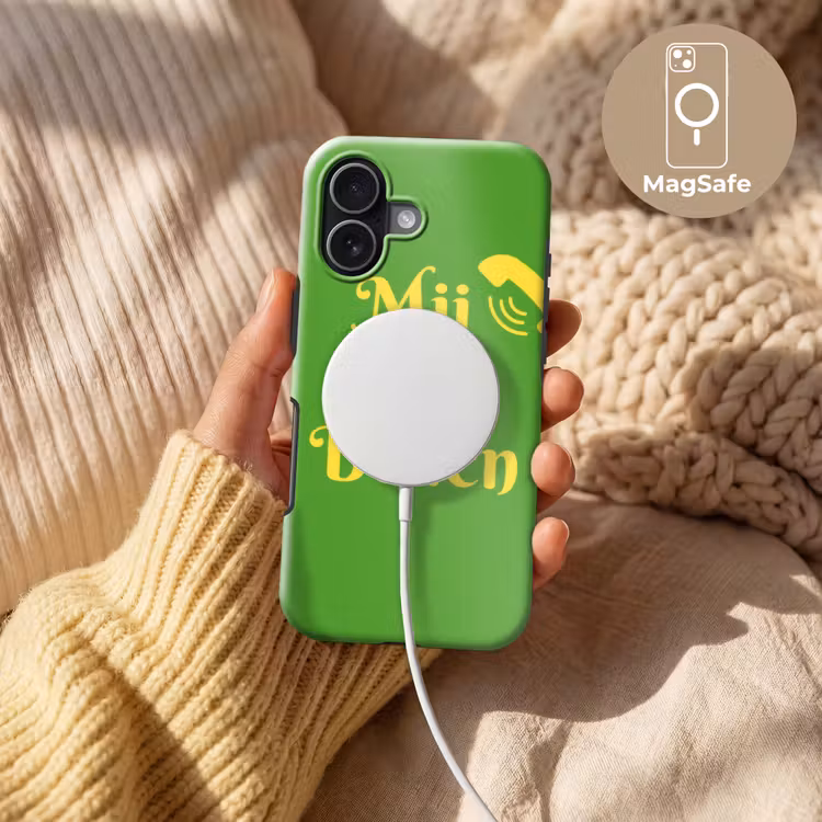 Mij niet bellen - Telefoon - Groen Toughcase MagSafe Apple iPhone 17 klein -USP_MagsafeV