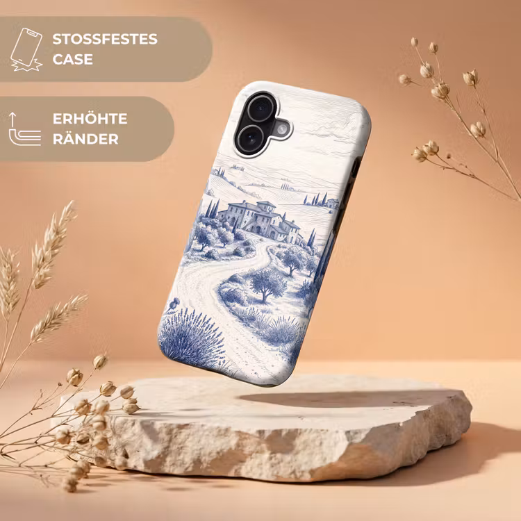 Rustiek - Landgoed - Blauw Toughcase MagSafe Apple iPhone 17 klein -USP_RandenV_DE