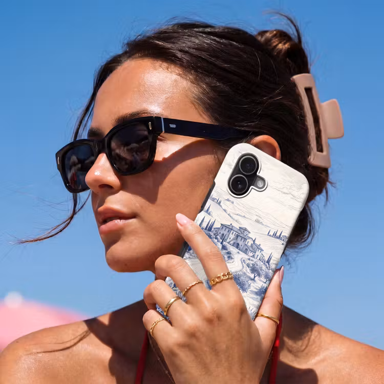 Rustiek - Landgoed - Blauw Toughcase MagSafe Apple iPhone 17 klein -Sfeer2V