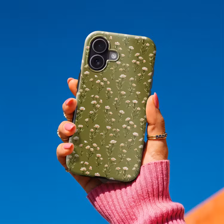 Landelijk - Bloemen - Groen Toughcase MagSafe Apple iPhone 17 klein 1017 -Sfeer1V