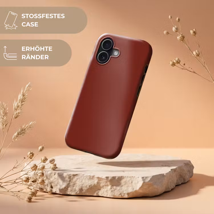 Rustic - Terracotta - Rood Toughcase MagSafe Apple iPhone 17 klein 1017 -USP_RandenV_DE