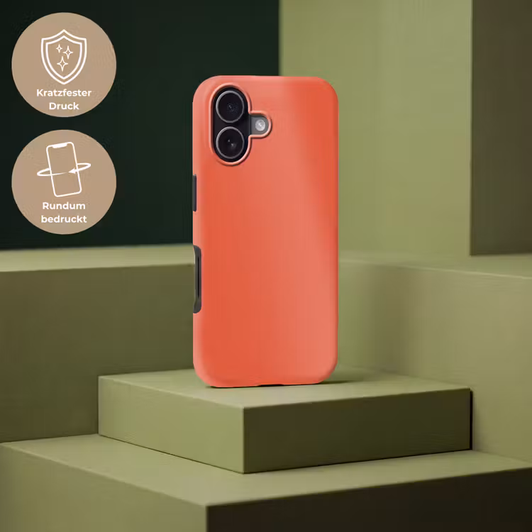 Rustic - Clay - Oranje Toughcase MagSafe Apple iPhone 17 klein 1017 -USP_PrintM_DE