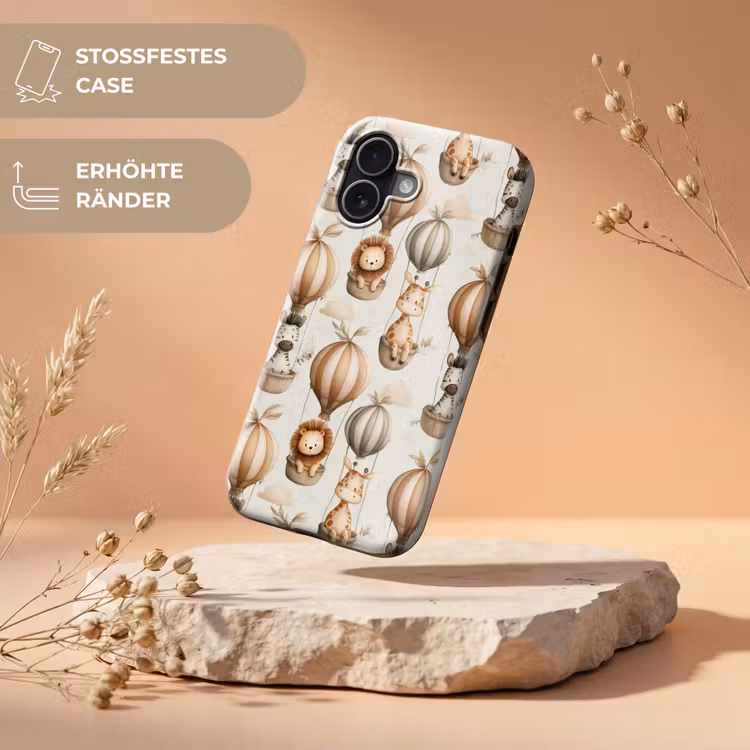 Safari - Luchtballonen - Taupe Toughcase MagSafe Apple iPhone 17 klein 1017 -USP_RandenV_DE