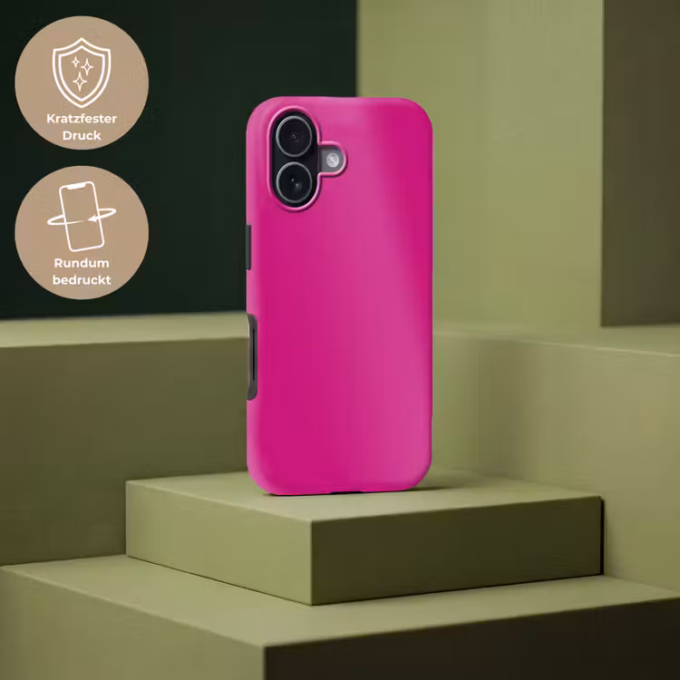 Velvet - Magenta - Roze Toughcase MagSafe Apple iPhone 17 klein 1017 -USP_PrintM_DE