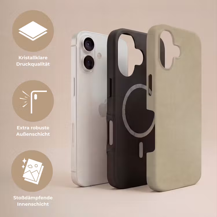 Zandkleur - Korrelige structuur - Beton Toughcase MagSafe Apple iPhone 17 klein 1017 -USP_Lagen_DE