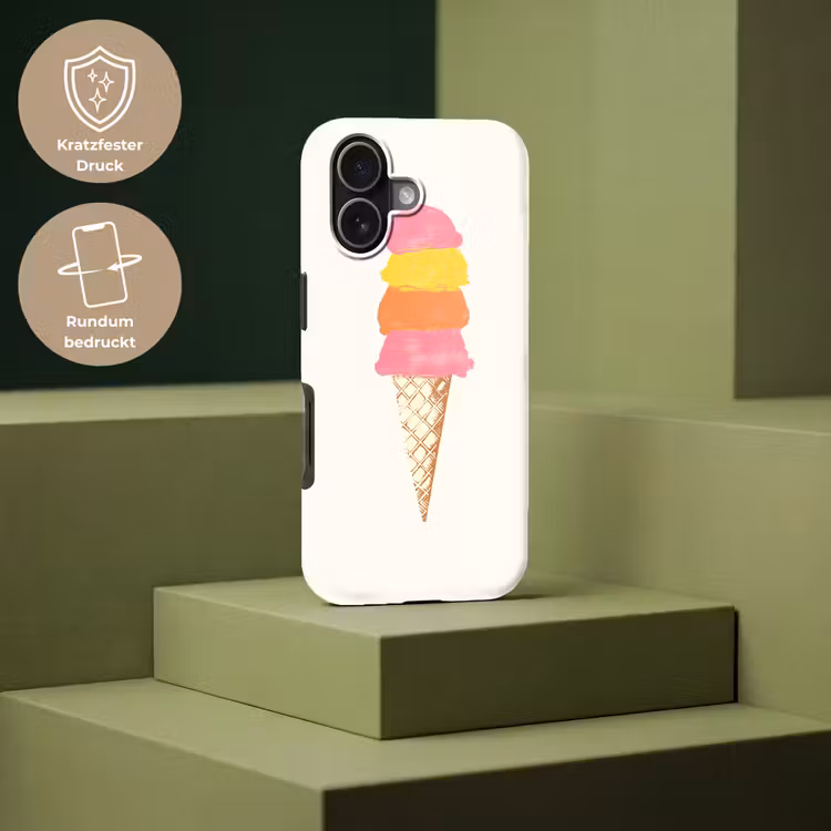 Schepijs - Hoorntje - Illustratie - Minimalistisch Toughcase MagSafe Apple iPhone 17 klein -USP_PrintM_DE
