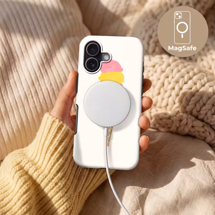 Schepijs - Hoorntje - Illustratie - Minimalistisch Toughcase MagSafe Apple iPhone 17 klein -USP_MagsafeV