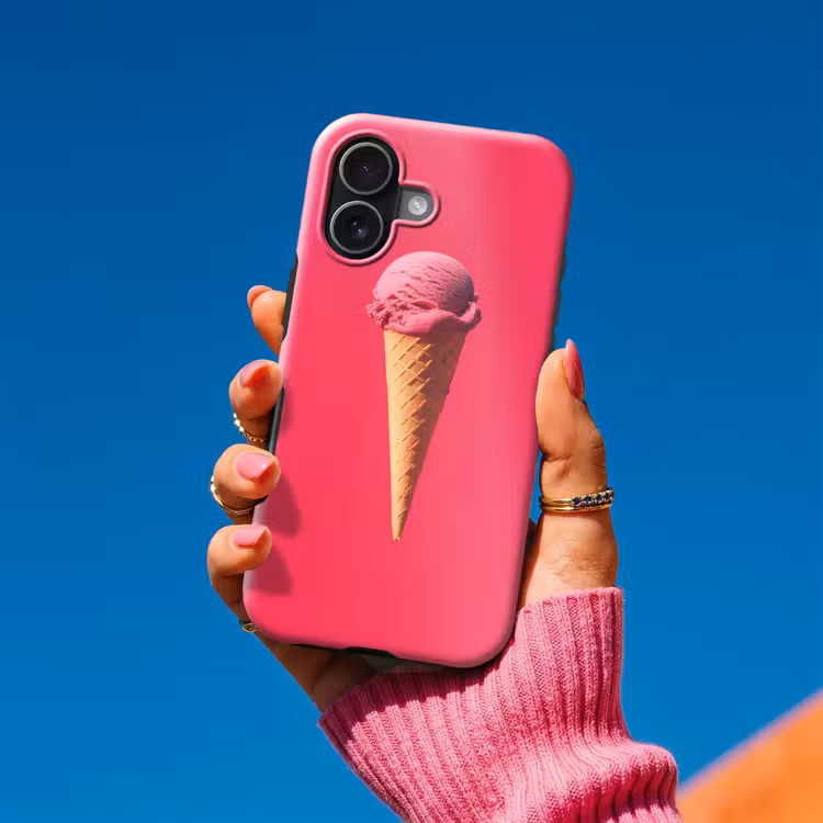 Schepijs - Roze - Hoorntje Toughcase MagSafe Apple iPhone 17 klein -Sfeer1V