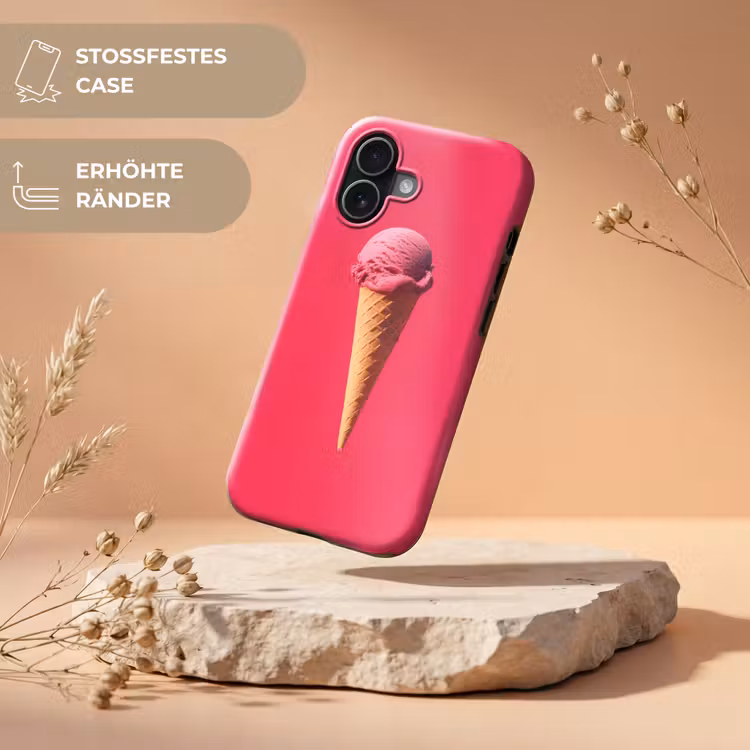 Schepijs - Roze - Hoorntje Toughcase MagSafe Apple iPhone 17 klein -USP_RandenV_DE