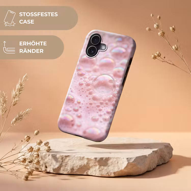 Schuim - Structuur - Roze Toughcase MagSafe Apple iPhone 17 klein -USP_RandenV_DE