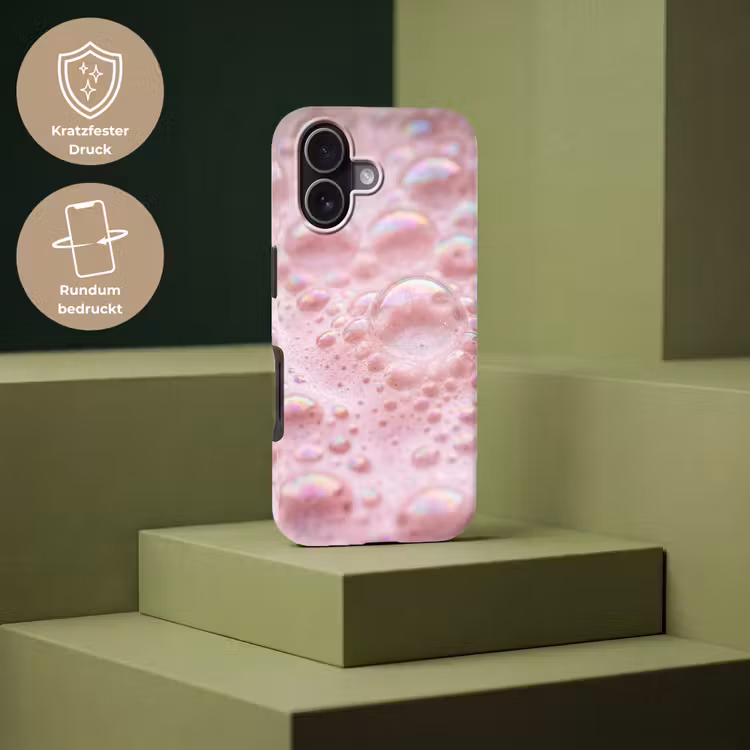 Schuim - Structuur - Roze Toughcase MagSafe Apple iPhone 17 klein -USP_PrintM_DE