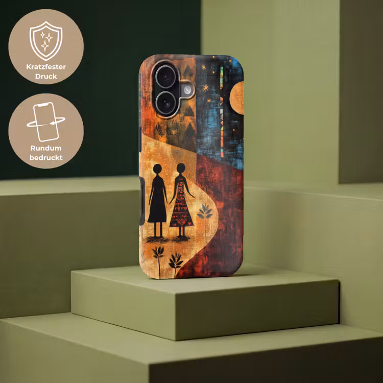 Silhouetten - Abstract - Zon - Maan Toughcase MagSafe Apple iPhone 17 klein -USP_PrintM_DE
