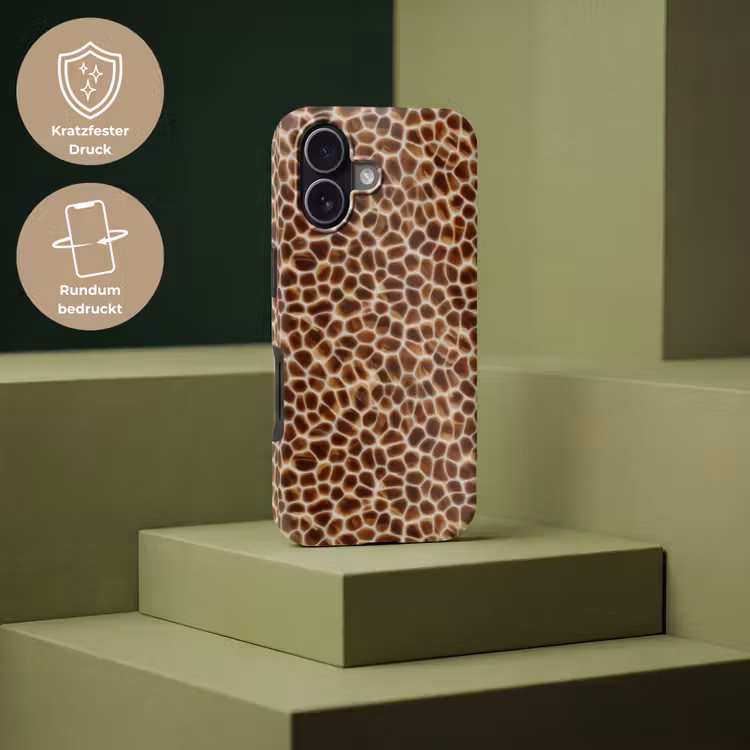 Schildpad - Patroon - Bruin Toughcase MagSafe Apple iPhone 17 klein 1017 -USP_PrintM_DE