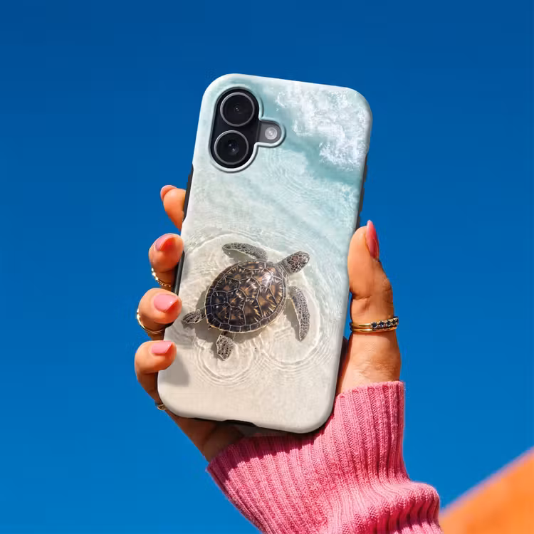 Schildpad - Helder water - Strand - Dieren - Natuur Toughcase MagSafe Apple iPhone 17 klein -Sfeer1V