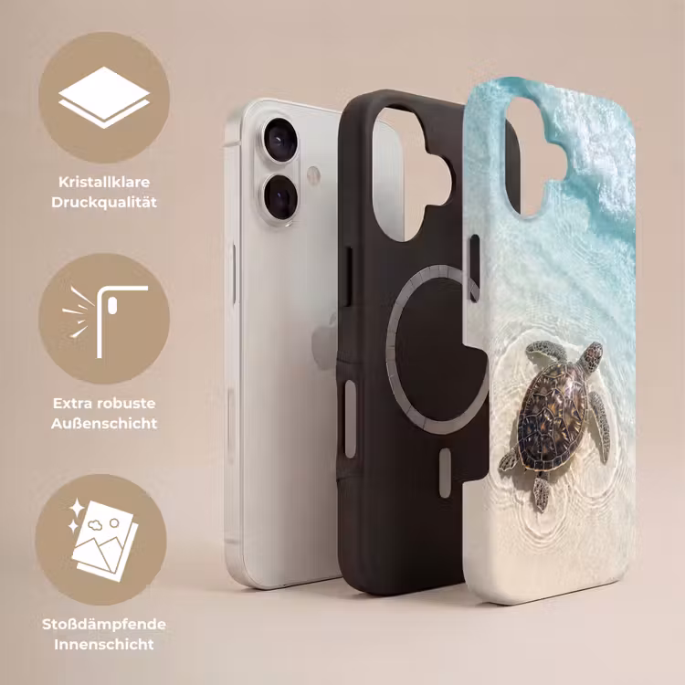 Schildpad - Helder water - Strand - Dieren - Natuur Toughcase MagSafe Apple iPhone 17 klein -USP_Lagen_DE