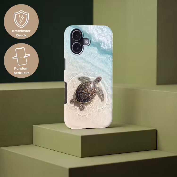 Schildpad - Helder water - Strand - Dieren - Natuur Toughcase MagSafe Apple iPhone 17 klein -USP_PrintM_DE