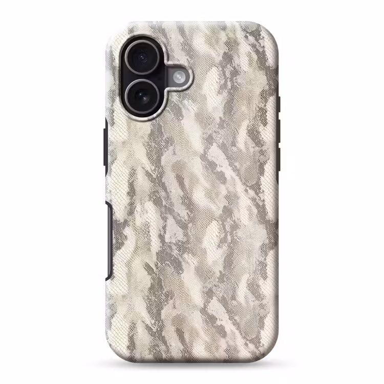 Slang - Patroon - Taupe Toughcase MagSafe Apple iPhone 17 klein 1017 -3d