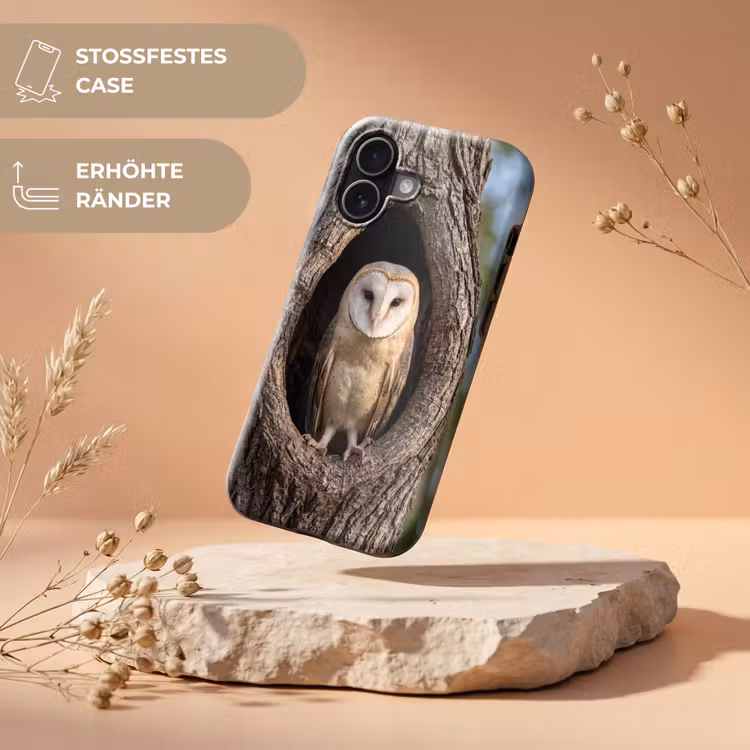 Kerkuil - Boom - Natuur - Bruin Toughcase MagSafe Apple iPhone 17 klein -USP_RandenV_DE