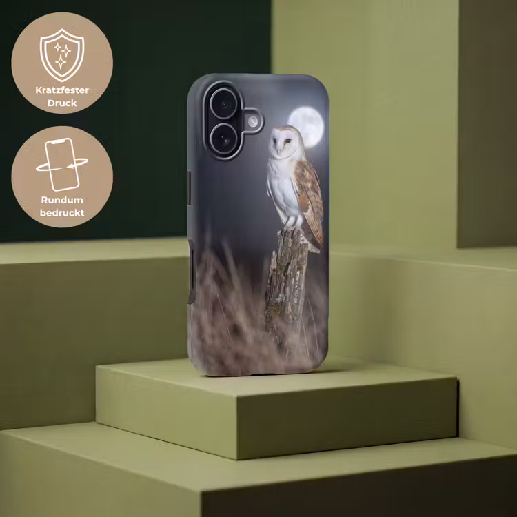 Kerkuil - Maan - Nacht Toughcase MagSafe Apple iPhone 17 klein -USP_PrintM_DE