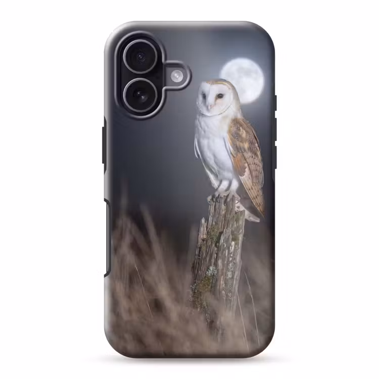 Kerkuil - Maan - Nacht Toughcase MagSafe Apple iPhone 17 klein -3d
