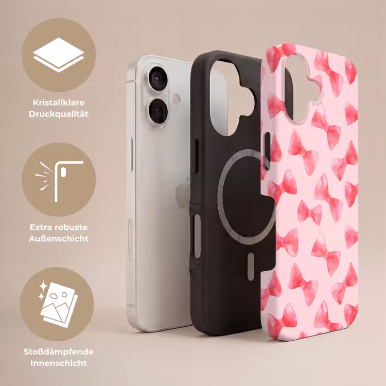 Strikken - Aquarel - Roze Toughcase MagSafe Apple iPhone 17 klein 1017 -USP_Lagen_DE