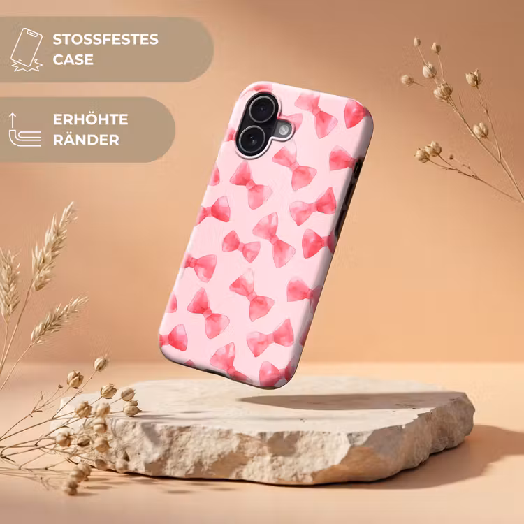 Strikken - Aquarel - Roze Toughcase MagSafe Apple iPhone 17 klein 1017 -USP_RandenV_DE