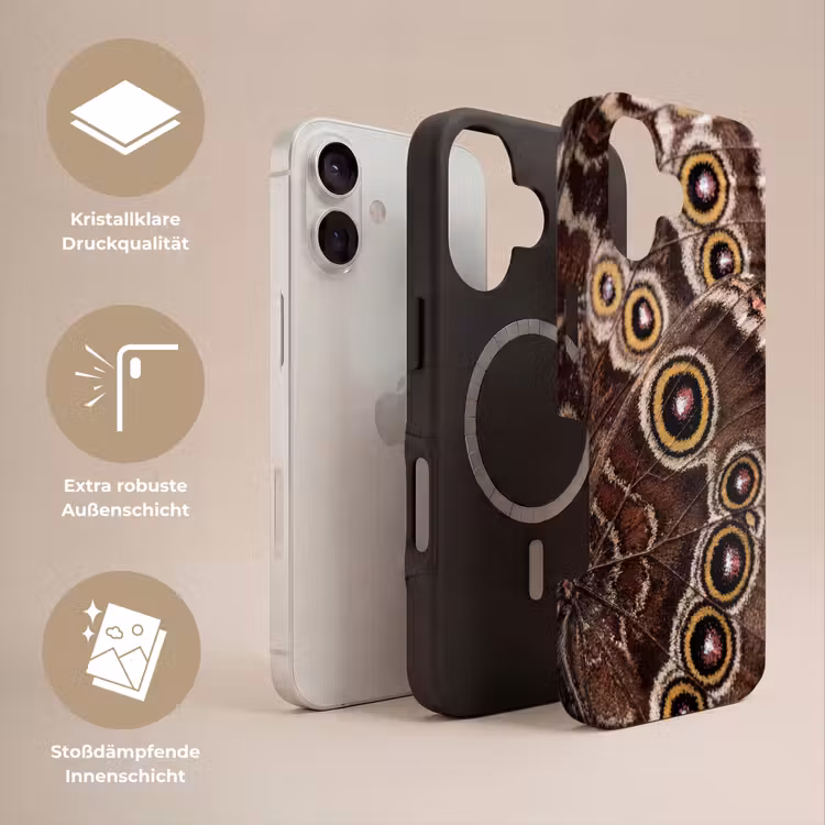 Vlinder - Vleugel - Abstract Toughcase MagSafe Apple iPhone 17 klein -USP_Lagen_DE