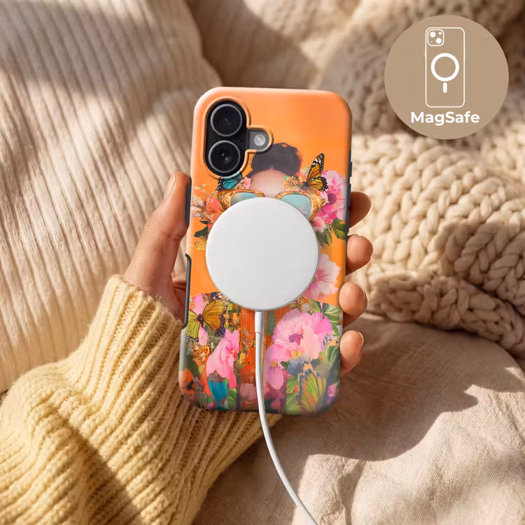 Vlinders - Vrouw - Zonnebril - Kleurrijk Toughcase MagSafe Apple iPhone 17 klein -USP_MagsafeV