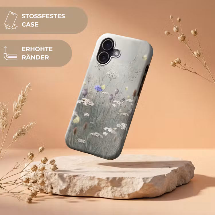 Vlinders - Wildbloemen - Illustratie - Kleurrijk Toughcase MagSafe Apple iPhone 17 klein -USP_RandenV_DE