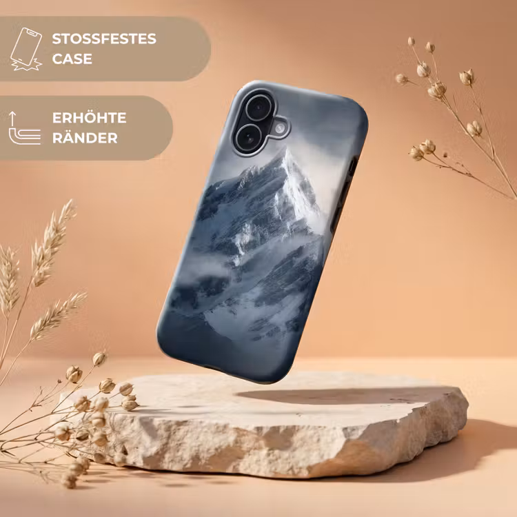 Sneeuw - Berg - Wolken Toughcase MagSafe Apple iPhone 17 klein -USP_RandenV_DE