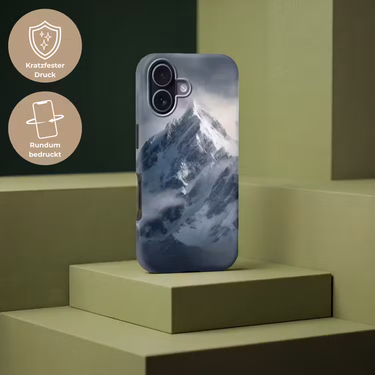 Sneeuw - Berg - Wolken Toughcase MagSafe Apple iPhone 17 klein -USP_PrintM_DE