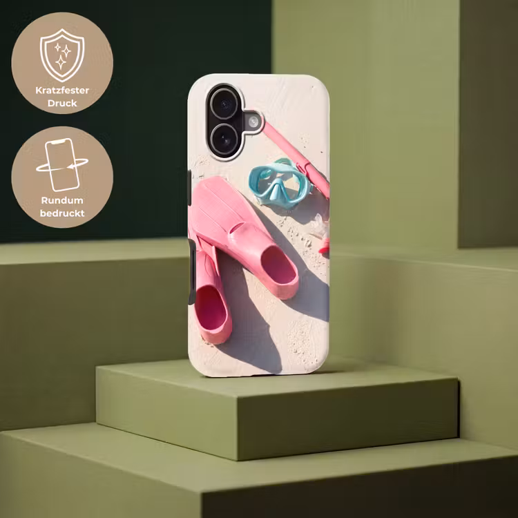 Snorkelset - Strand - Zomer - Roze Toughcase MagSafe Apple iPhone 17 klein -USP_PrintM_DE