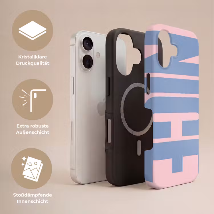 Nice - Paars - Roze Toughcase MagSafe Apple iPhone 17 klein -USP_Lagen_DE