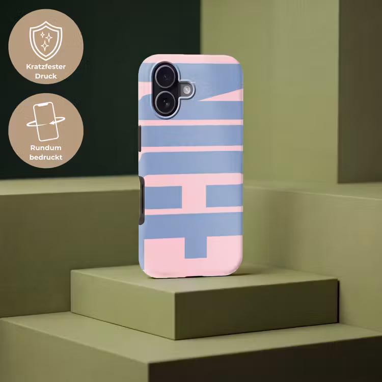 Nice - Paars - Roze Toughcase MagSafe Apple iPhone 17 klein -USP_PrintM_DE
