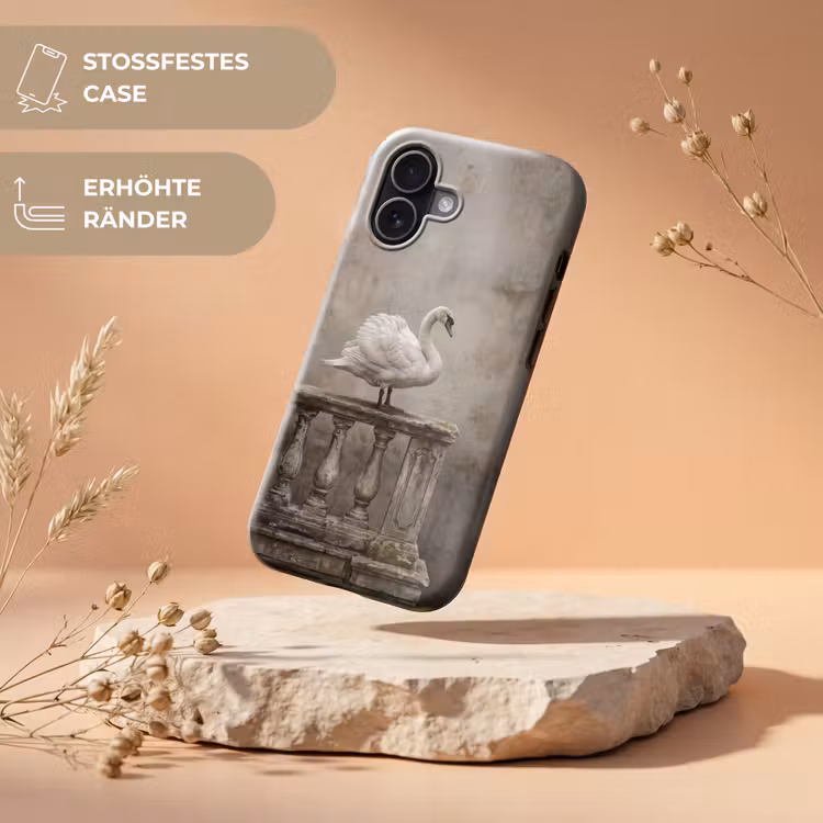 Zwaan - Elegant - Dieren - Wit Toughcase MagSafe Apple iPhone 17 klein -USP_RandenV_DE